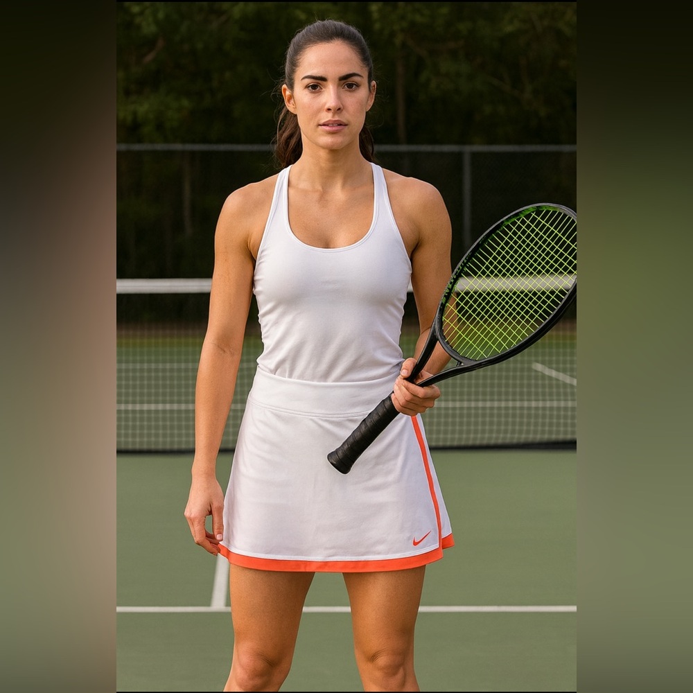 Nike Women's Dri-FIT Victory Mid-Rise Tennis Skort Sz XL Performance Activewear